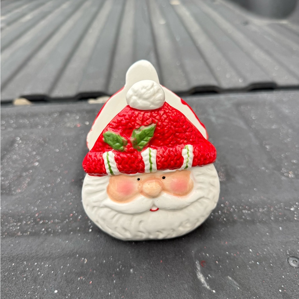 Festive Santa Claus Ceramic napkin holder